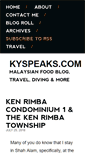 Mobile Screenshot of kyspeaks.com
